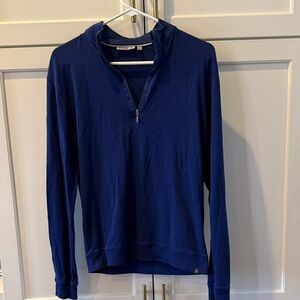 Tasc Performance Small Navy Women's Half-Zip Hoodie